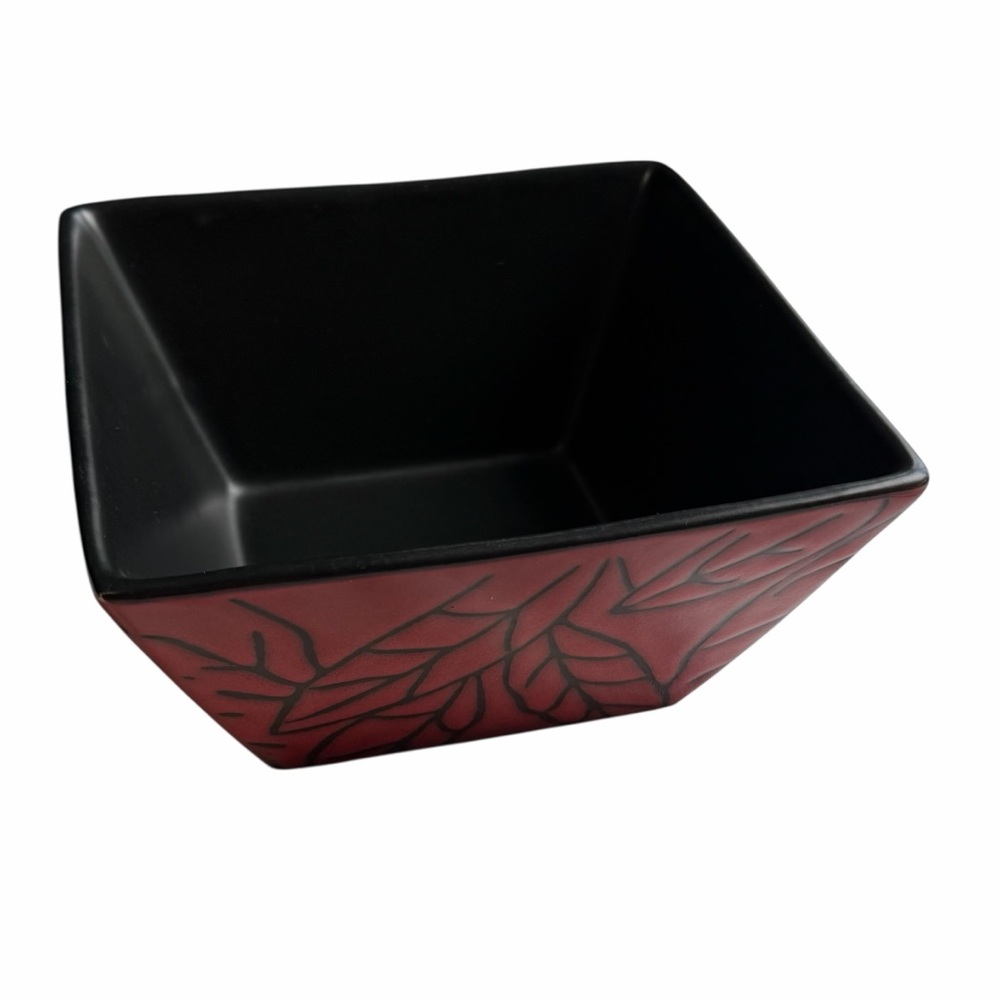 Roscher & Co. Evie red and black square cereal bow